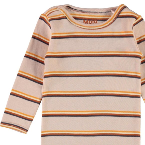 MOLO Baby Pink Striped Fenez Bodysuit - 6 months - Picture 4 of 4
